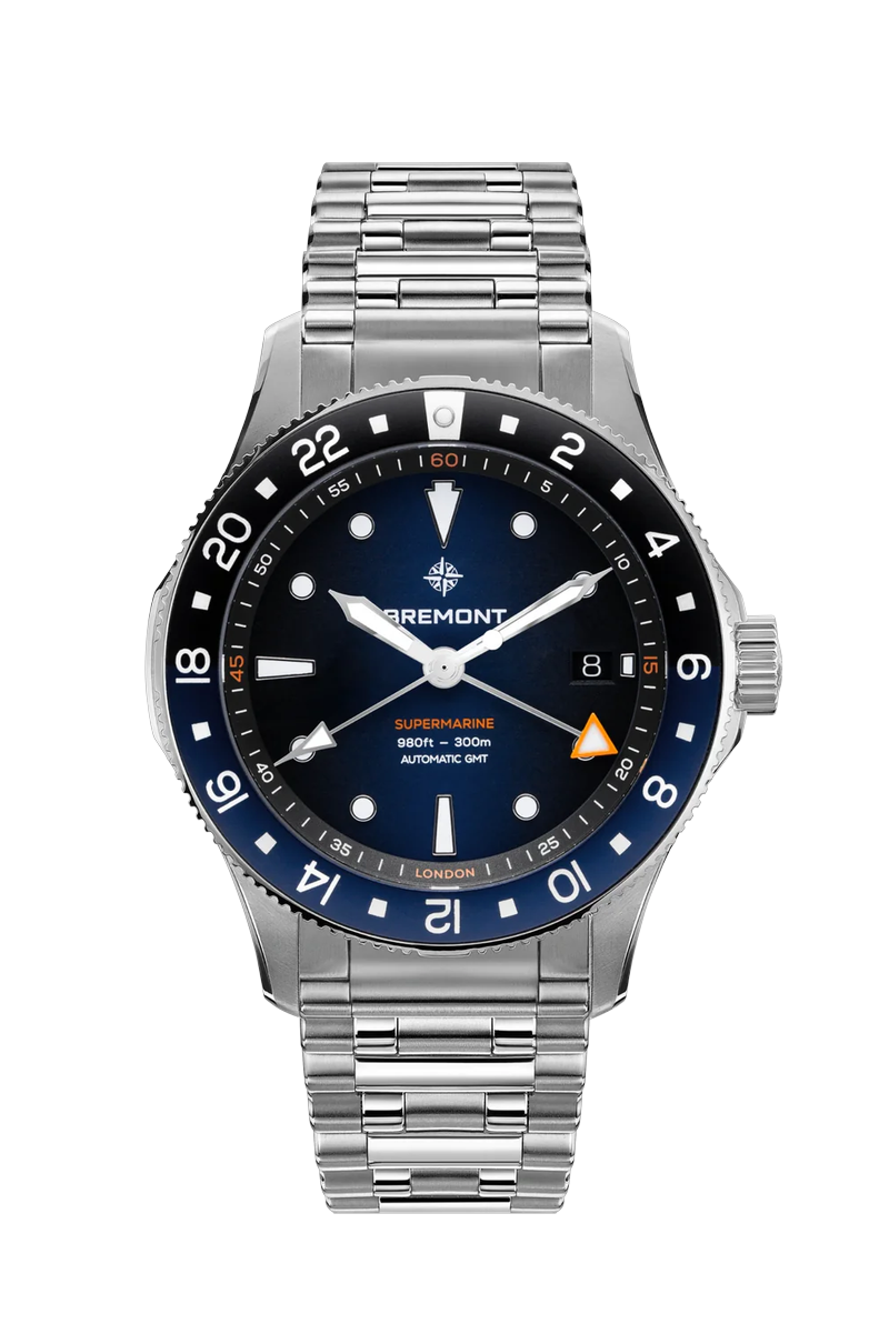 Bremont Supermarine 300M GMT "Glacier" Blue at Palladio Jewellers