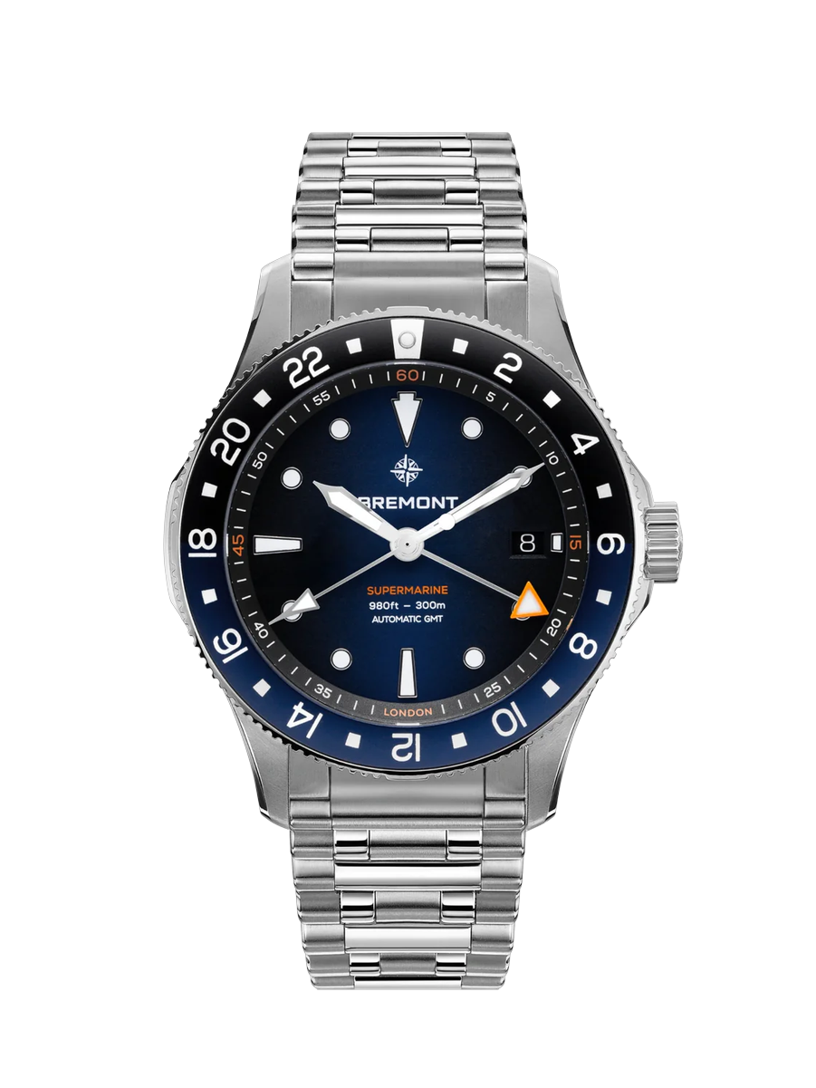 Bremont Supermarine 300M GMT "Glacier" Blue at Palladio Jewellers
