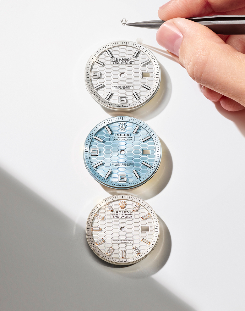 Rolex at Palladio Jewellers - Land-Dweller Blog - Honeycomb Dial Innovation Portrait