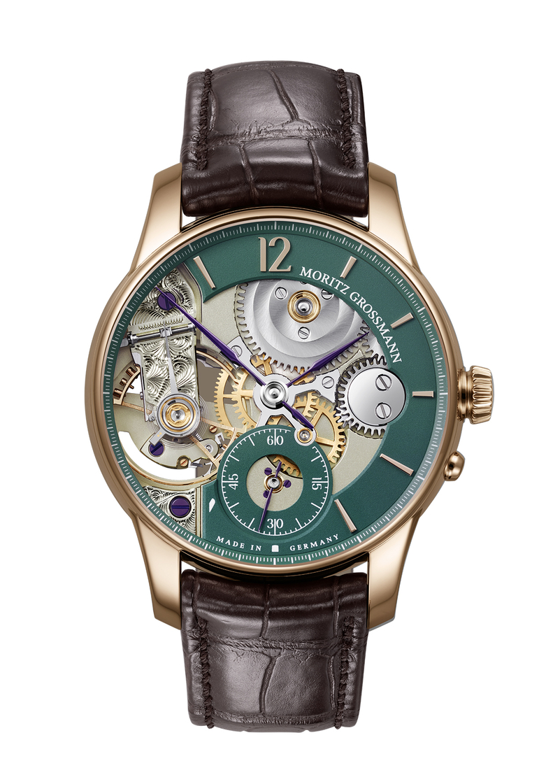 Moritz Grossmann Benu Backpage Racing Green Rose Gold MG-003494 - Palladio Jewellers