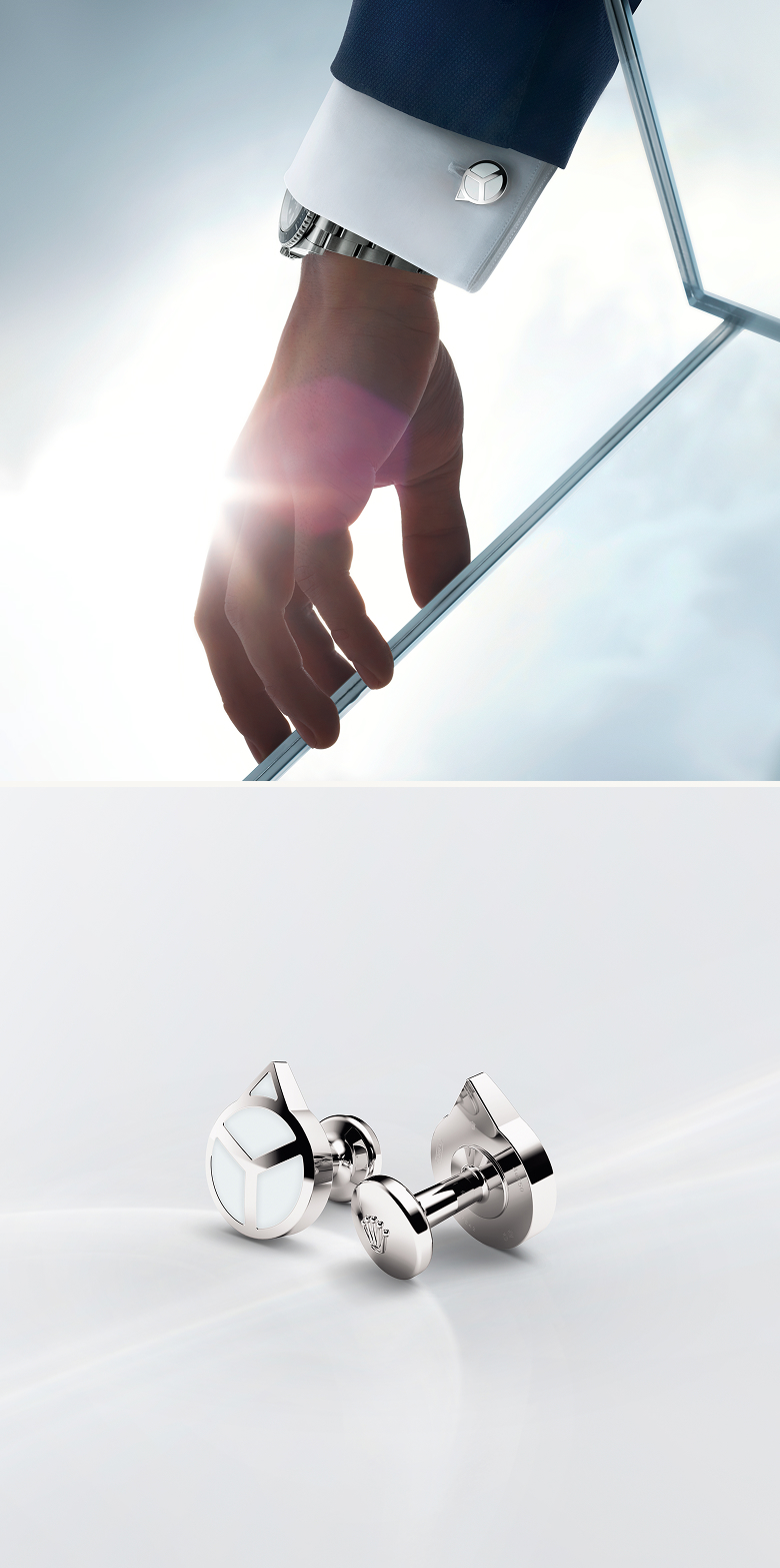 Rolex Chromalight cufflinks shining portrait - Palladio Jewellers