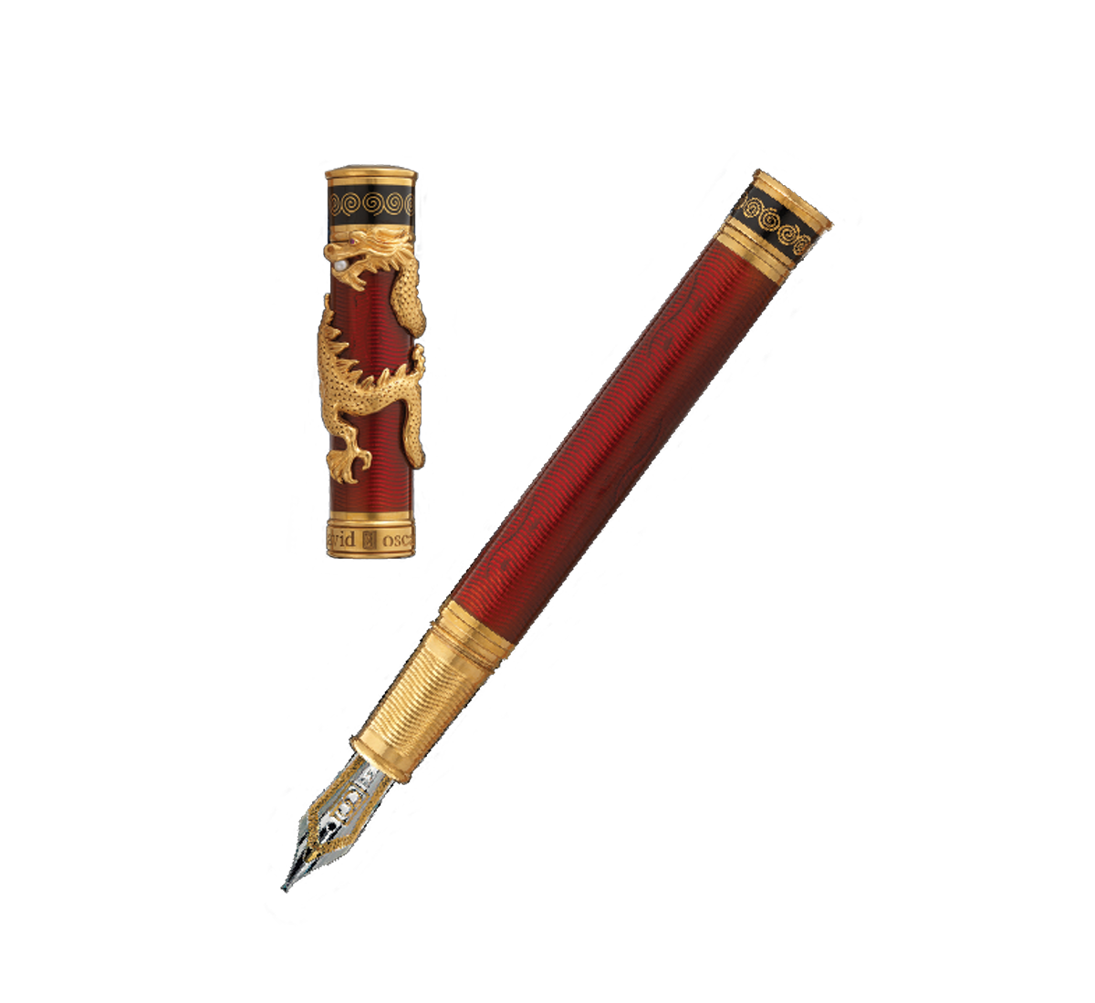 David Oscarson Black Water Dragon fountain pen collection at Palladio Jewellers Vancouver