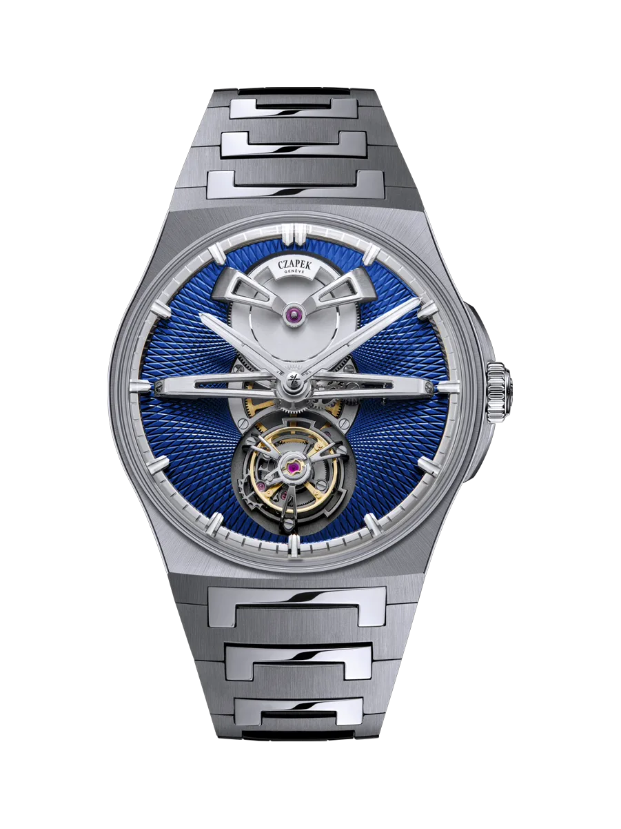 Czapek Antarctique Tourbillon Titanium Cosmic Blue Watches - Palladio Jewellers