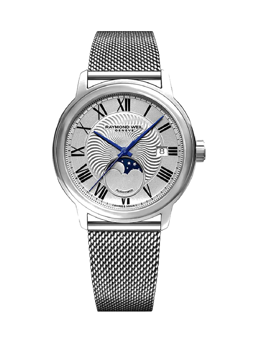 Raymond Weil Maestro Automatic Moon Phase, Silver Dial