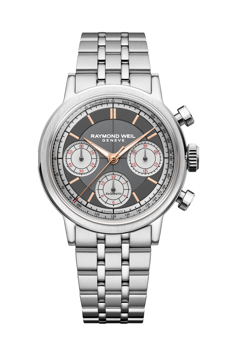 Raymond Weil Millesime Automatic Tri‑Compax Chronograph SS - Palladio Jewellers