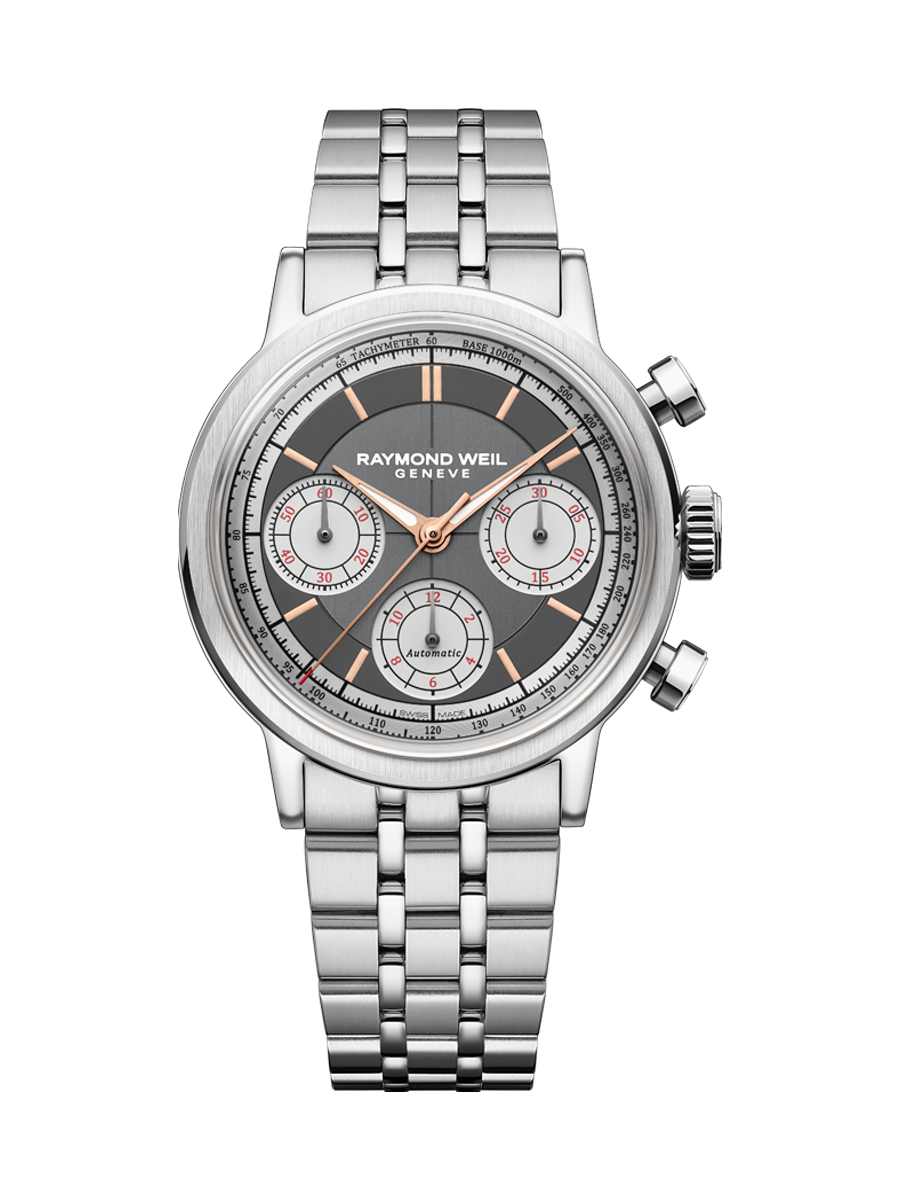 Raymond Weil Millesime Automatic Tri‑Compax Chronograph SS - Palladio Jewellers