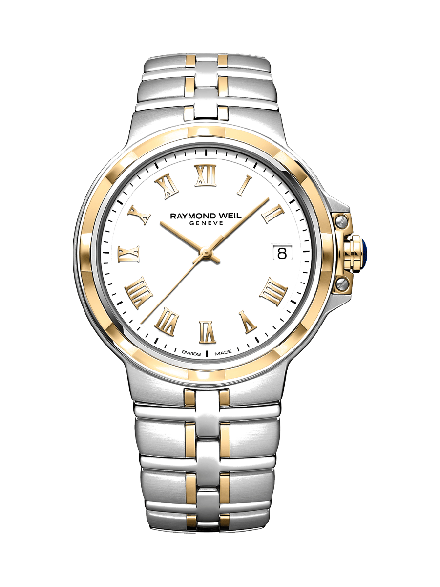 Parsifal Men’s Quartz Classic White Dial Bracelet Watch