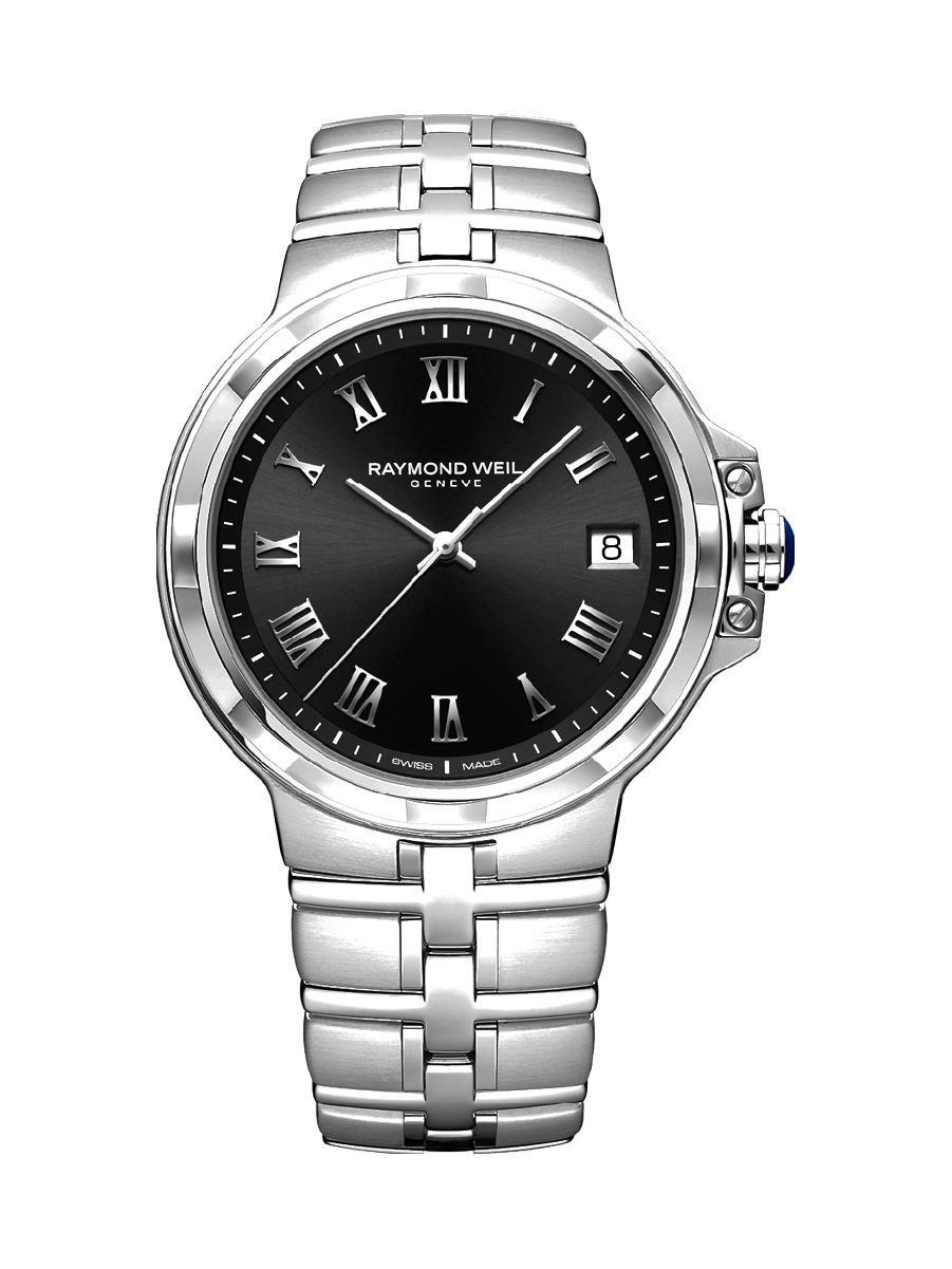 Parsifal Men’s Quartz Classic Black Dial Bracelet Watch