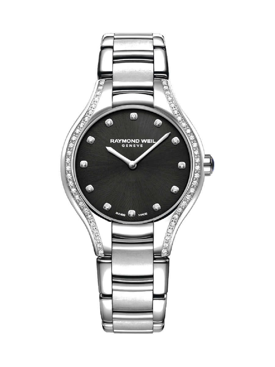 Noemia Ladies Quartz 64 Diamond Black Watch