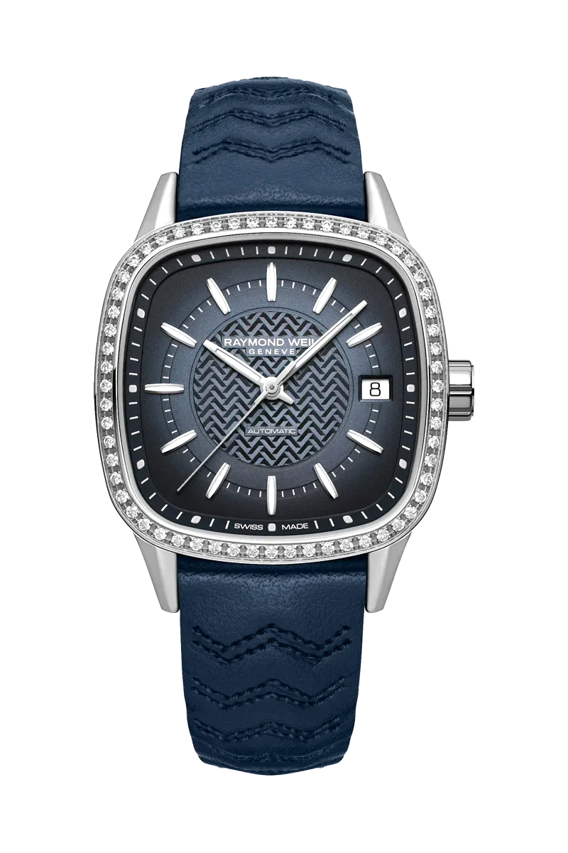 Raymond Weil Freelancer Automatic Cushion Blue Dial Watches - Palladio Jewellers