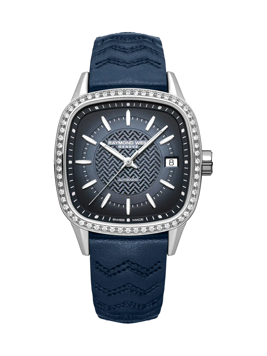 Raymond Weil Freelancer Automatic Cushion Blue Dial Watches - Palladio Jewellers