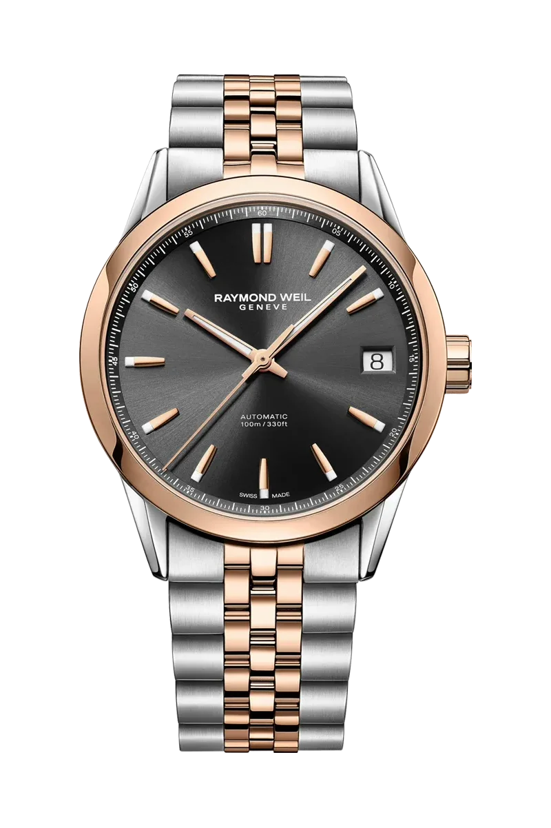 Raymond Weil Freelancer Date Black Dial Watches - Palladio Jewellers