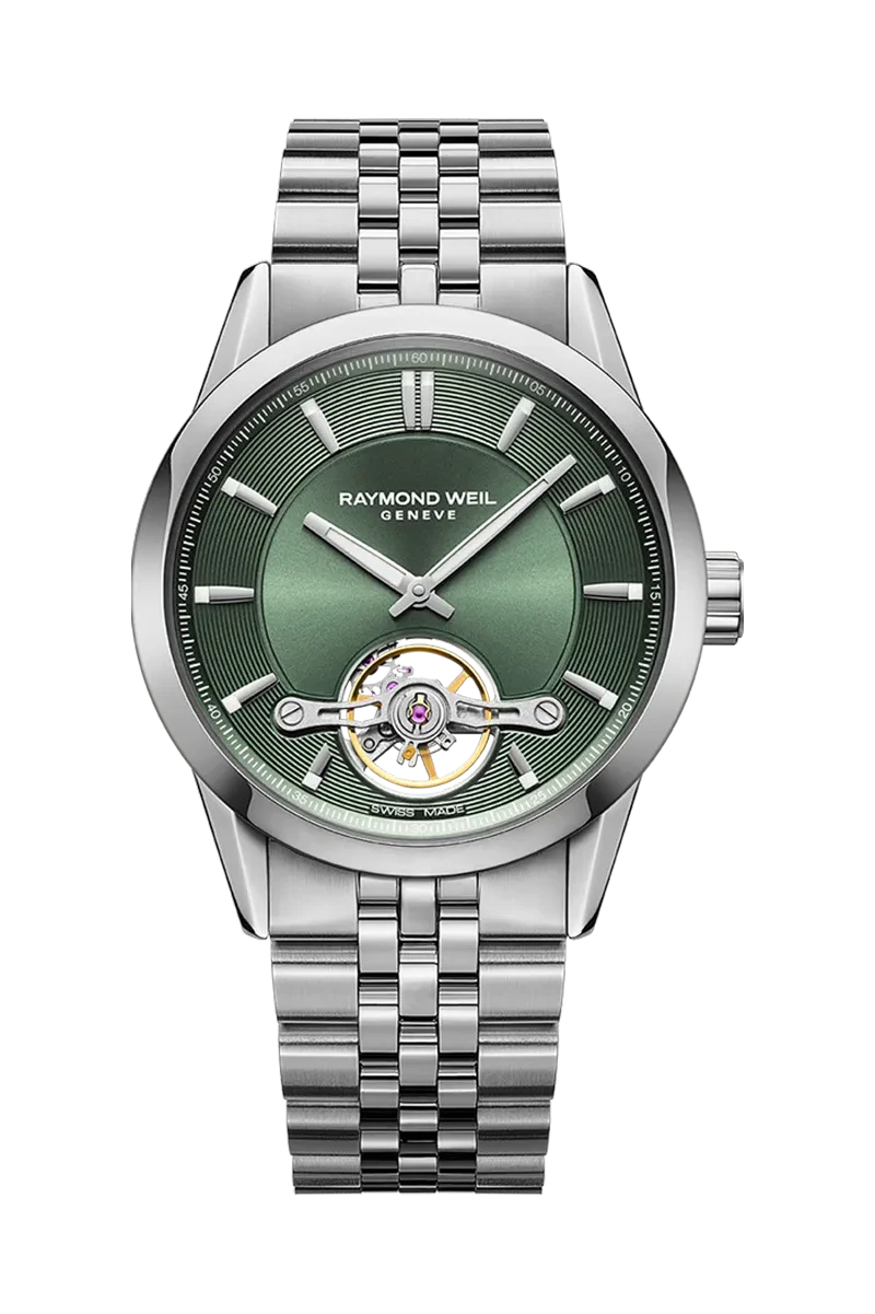 Raymond Weil Freelancer Green Dial Watches - Palladio Jewellers