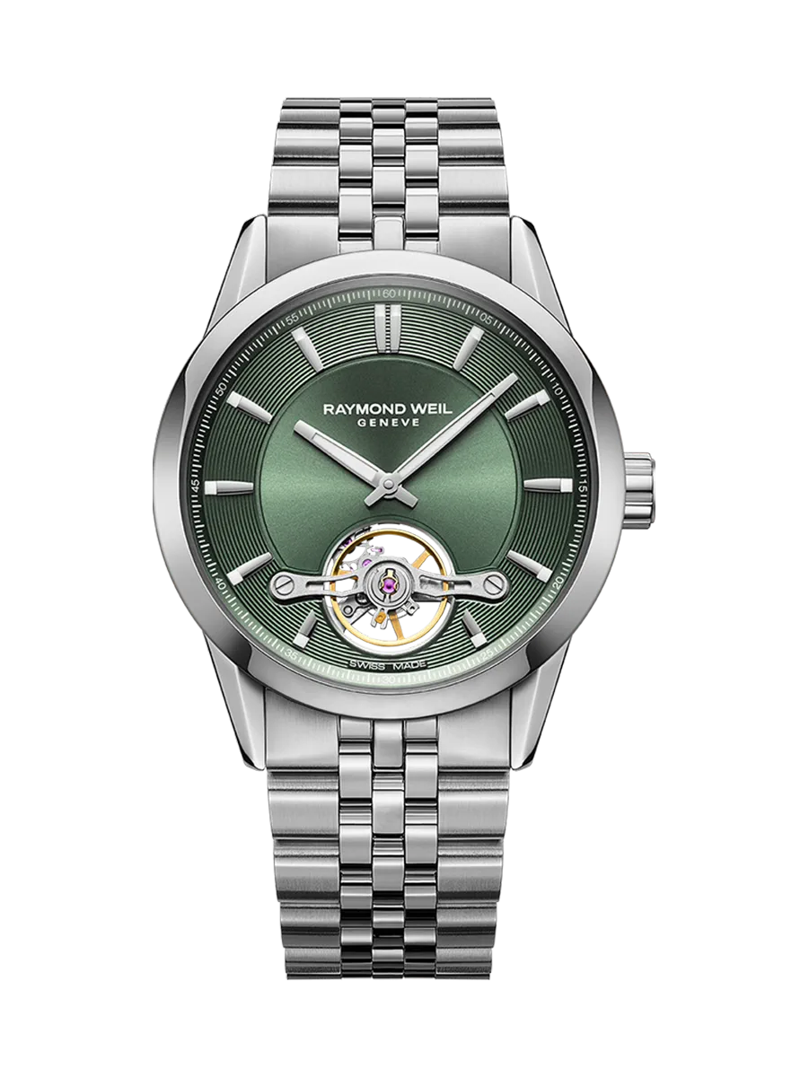 Raymond Weil Freelancer Green Dial Watches - Palladio Jewellers
