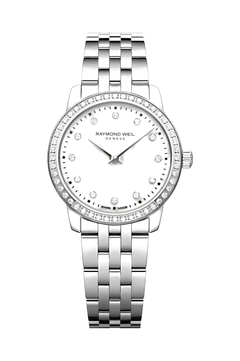Raymond Weil Toccata Classic Mother-of-Pearl Dial Diamond Bezel Watches - Palladio Jewellers